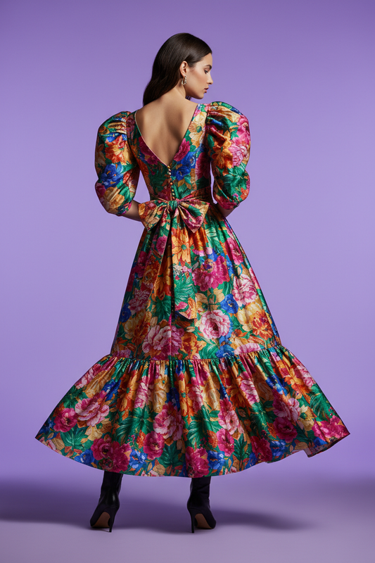 Floral Dress Back Clean