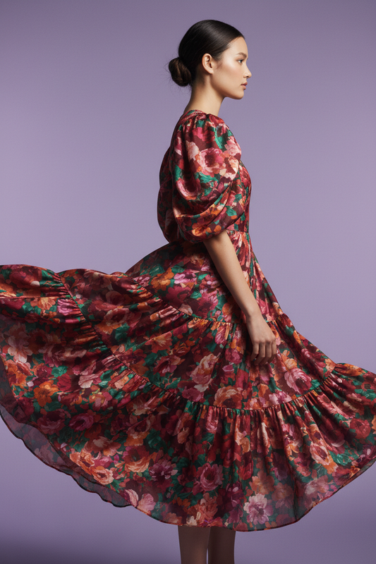 Floral Dress Side Clean