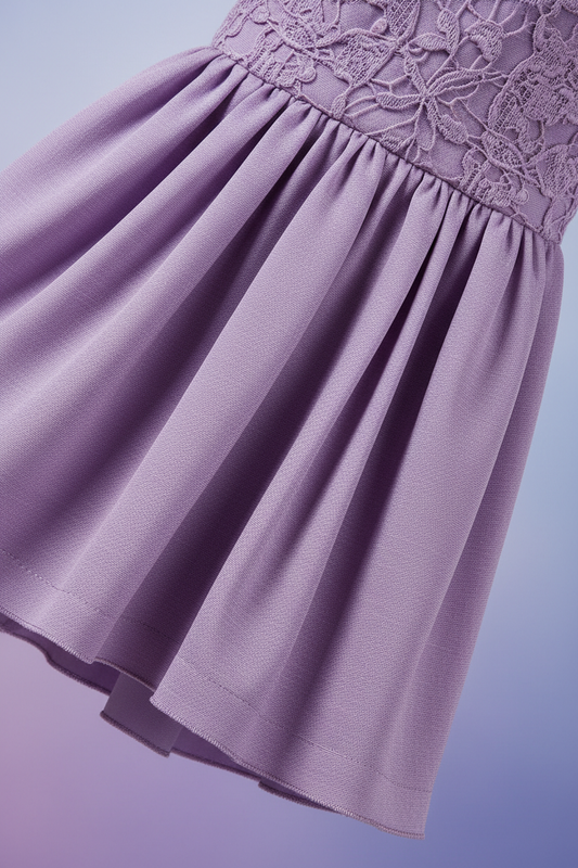Modern Short Dress - Fabric Detail Close-up