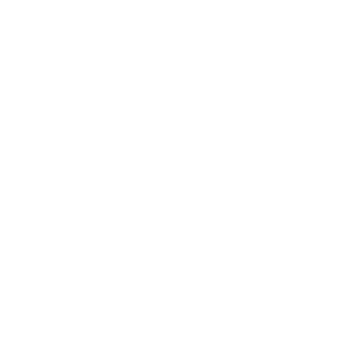 Logo of two dresses in a circular frame on a black background