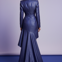 Asymmetric Blazer Dress Back View
