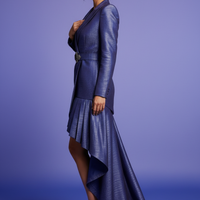 Asymmetric Blazer Dress Side View