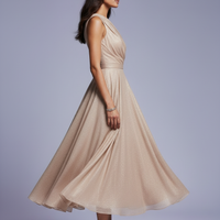Beige Dress Side View