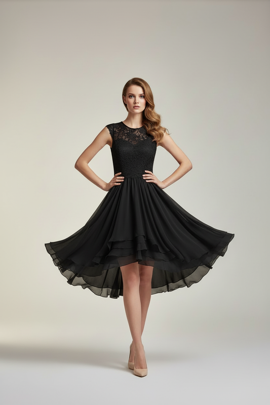 Black Dress Front View