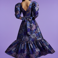 Blue Dress Back View