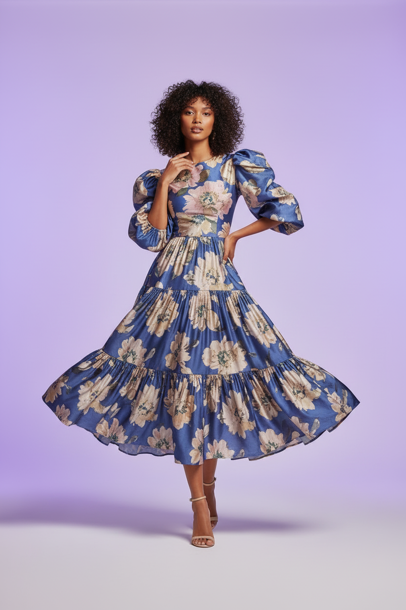 Blue Dress Front View