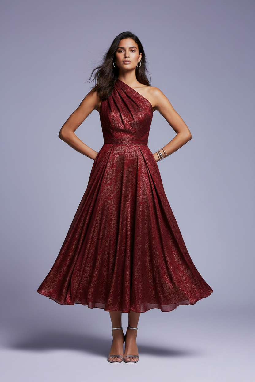 Burgundy Red Dress