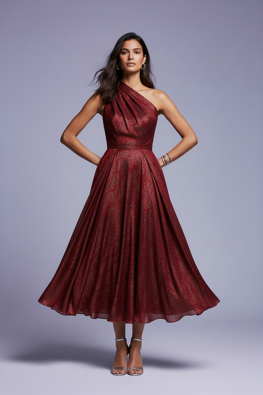 Burgundy Red Dress