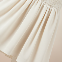 Cream White Dress Detail