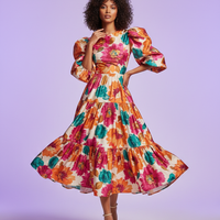 Floral Dress Front Clean