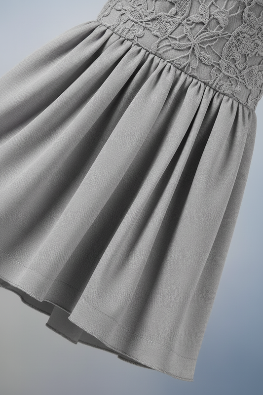 Gray Dress Detail