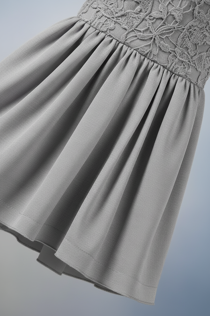 Gray Dress Detail