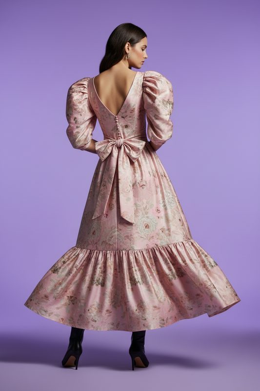 Pink Dress Back View