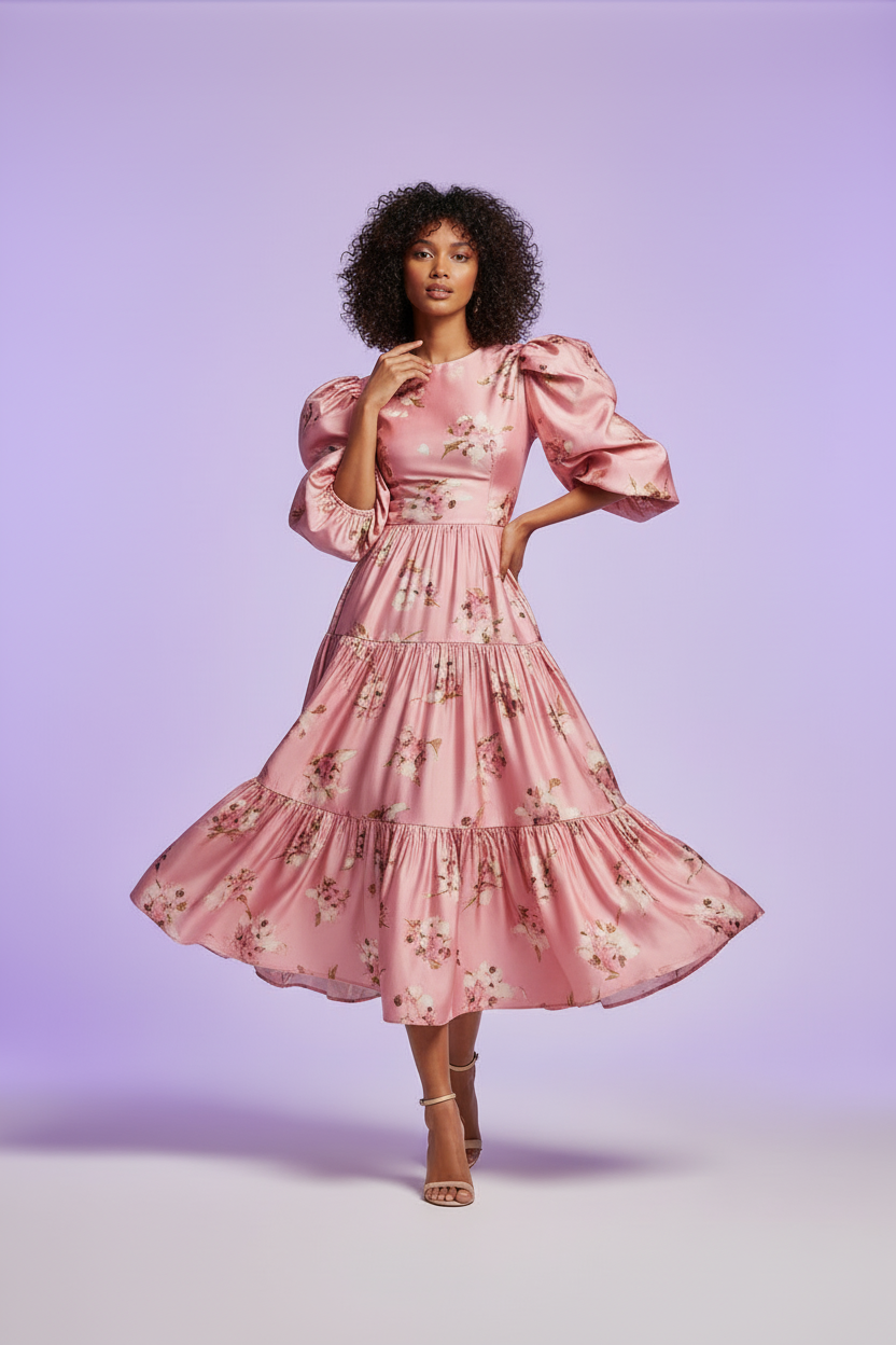 Pink Dress Front View