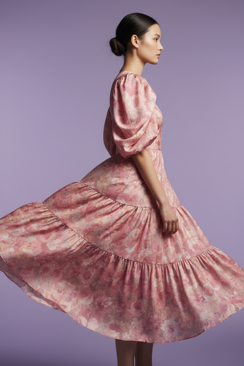 Pink Dress Side View