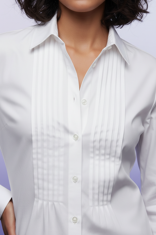 White Shirt Detail Close-up