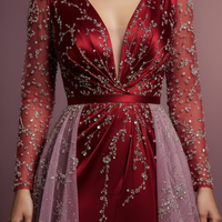 Wine Red Detail